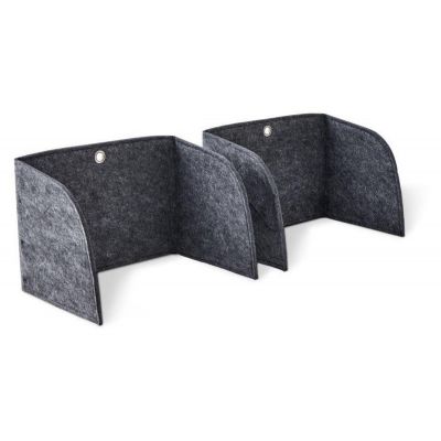 Table screen Silent Space low. 50x35x35 cm, gray synthetic felt