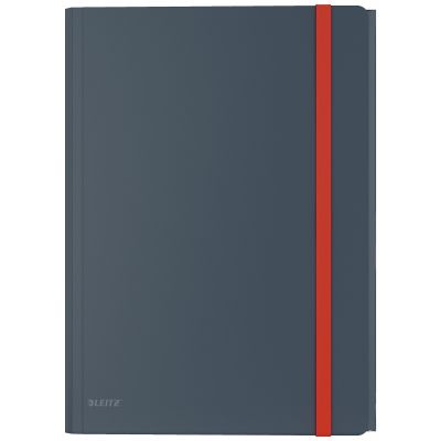Leitz Cosy Mobile 3-Flap Folder with Pocket, 235 x 8 x 320 mm, Velvet Grey