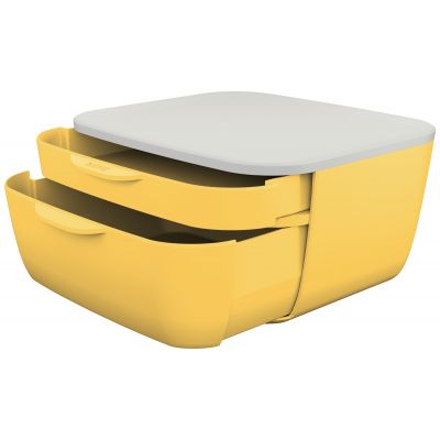Leitz Cosy Drawer Cabinet, 251 x 143 x 275 mm, Warm Yellow
