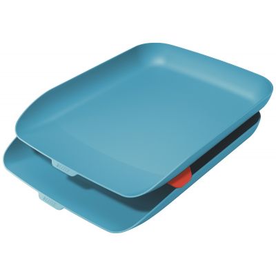 Leitz Cosy Letter Tray, Set of 2, 274 x 81 x 407 mm, Calm Blue
