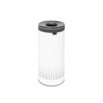 Pesukorv Brabantia 35L, 304866;  D-30cm, K-63,5cm / White, valge