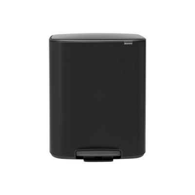 Bo Pedal Bin, with 1 Inner Bucket, 60 litres, Brabantia, Matt Black