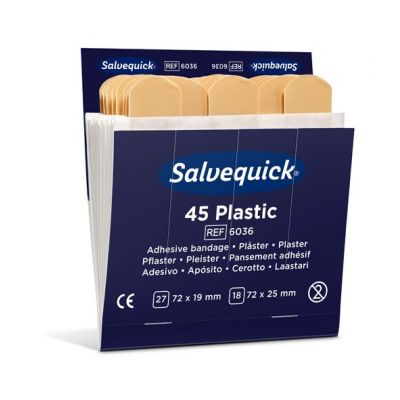 Refill pack - plastic patches 45pcs / pack Salvequick