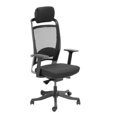 Executive chair FULKRUM with 2 headrests, backrest, 13497 / max 120kg / seat black fabric + black