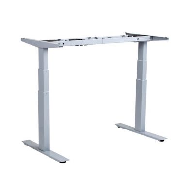 Adjustable table legs SUN-FLEX Deskframe VI silver gray, H-620 ... 1250mm, 2 electr. engine, 600606 / set