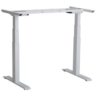 Adjustable table legs SUN-FLEX Deskframe VI white, H-620 ... 1250mm; 2 electr. engine, 600706 / set