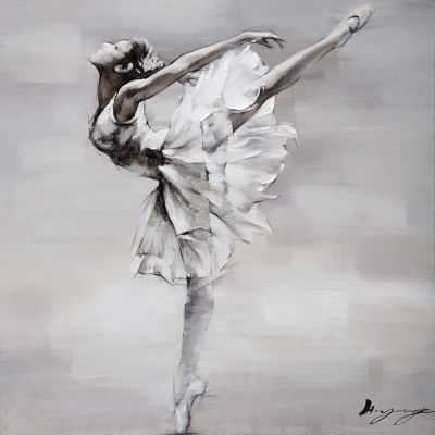 Wall painting Painting Ballerina 100x 100cm