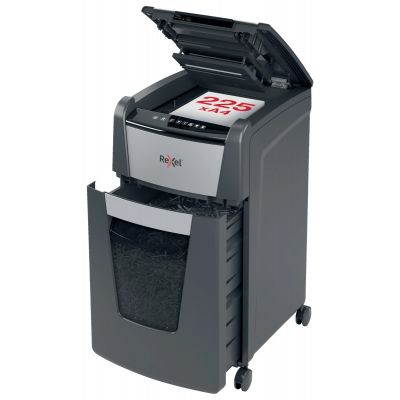 Paberipurustaja Rexel Optimum AutoFeed+ 225X, 4x26mm P4, 10-lehte/225-lehte automaatsöötjast, 60L, Small Office 5-10 users