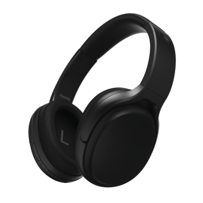 Kõrvaklapid+mikrofon Hama ANC Over-ear Headphones, juhtmevabad aktiivse mürasummutusega - Bluetooth5.0, must, USB-C, AUX