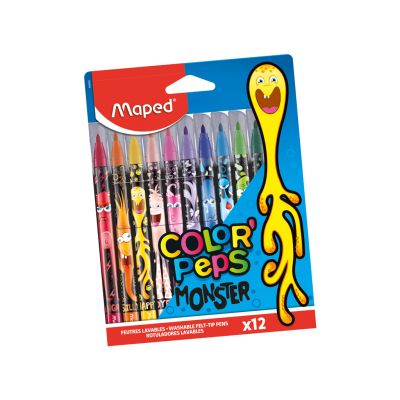 Felt-pens Monster decorated 12pcs