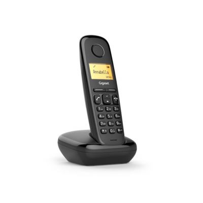 Telefon Gigaset A170 must DECT 1.4" ekraan, numbrinäit CLIP, kuni 4 lisatoru