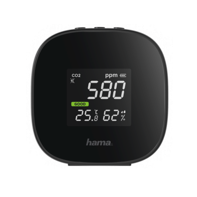 Hama "Safe" Air Quality Measuring Device, CO2, Temperature, Ambient Humidity Meaasuring