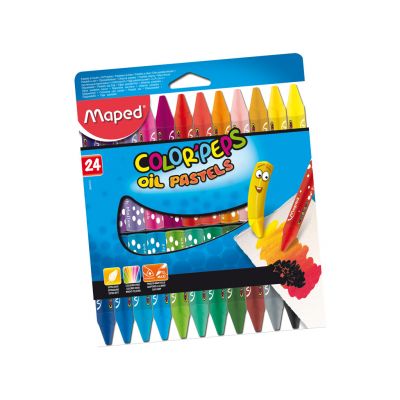 Oil pastels Color Peps 24 colour, Maped