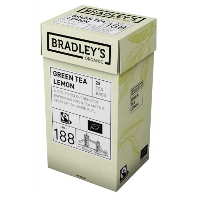 Roheline tee Bradley's Organic sidruniga 1,5g* 25tk/pk