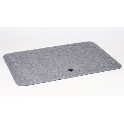 Standing desk mat Stoo Super Soft, 760x520x28mm, very soft, textile surface, hanging hook, grey