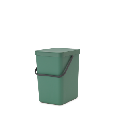 Prügikast 25L, Brabantia, Sort/Go kaanega,L-26.5 x S-34.0 x K-40.1cm/Fir Green, tumeroheline plastik