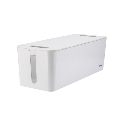 Hama "Maxi" Cable protection Box, Integr. Cable Guide in Cover, 40.0 x 15.6 x 13.5 cm, white