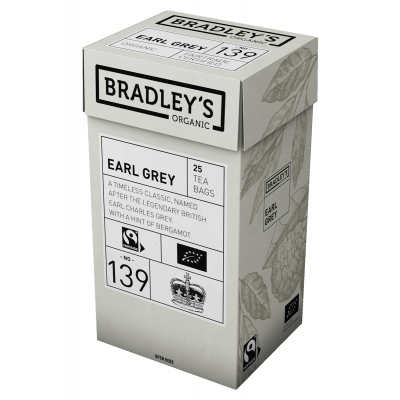 Must tee Bradley's Organic Earl Grey 2g* 25tk/pk