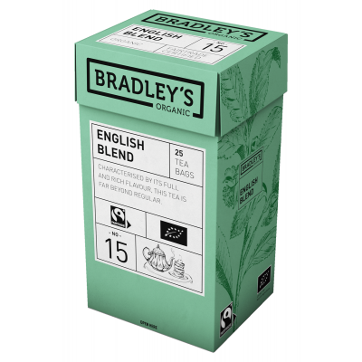 Must tee Bradley's Organic  English Blend  2g* 25tk/pk