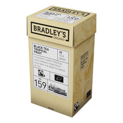 Must tee Bradley's Organic troopiline puuvili 2g* 25tk/pk