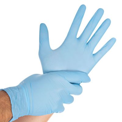 Nitrile gloves without powder SAFE LIGHT L 100pcs / pack (blue)