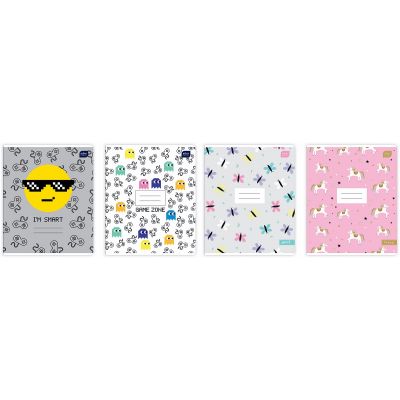 School notebook 165x208 12 sheets, 23 lines, GIRLS / BOYS assorted Print