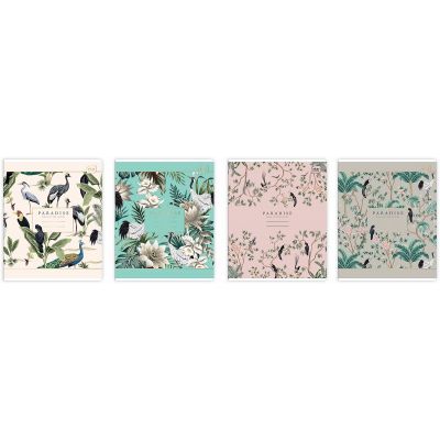 Notebook 165x208 48 sheets, 5x5 squares, PARADISE assorted Interdruk