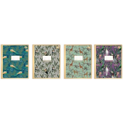 Notebook165x208 48 sheets, 5x5 squares, METALLIC GOLD assorted Interdruk