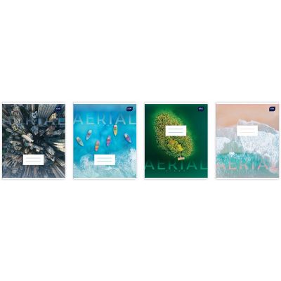 Notebook 165x208 60 sheets, 23 lines, AERIAL VIEW assorted Interdruk