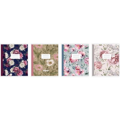 Notebook 165x208 96 sheets, 5x5 squares, BOTANIQUE assorted Interdruk