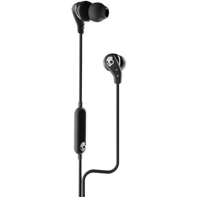 Headphones + Microphone Skullcandy Set In-Ear Sport Lightning TrueBlack / Black IPX4 9mm 16-ohm, Ear Gels (S, M)