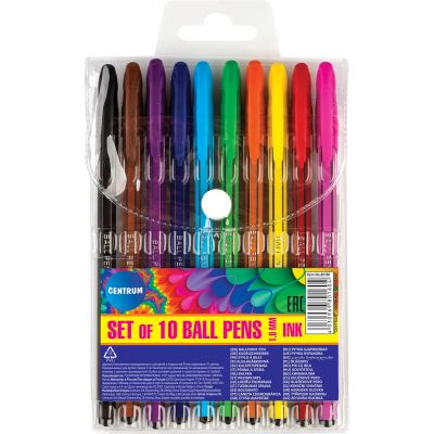 Pen set Centrum, 10 colors, 1.0mm