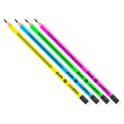 Ordinary pen with HB eraser, triangular, Forofis