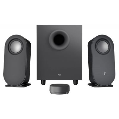 Speakers Logitech Z407 Bluetooth5.0 Computer Speakers with Subwoofer and Wireless Control, 2.1 40W RMS, microUSB, 3.5mm AUX, DSP