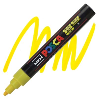 Marker Uni PC5M Posca kollane 2,5mm