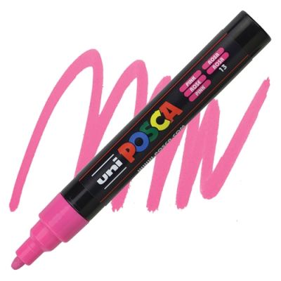 Marker Uni Posca PC5M pink,1.8- 2.5mm