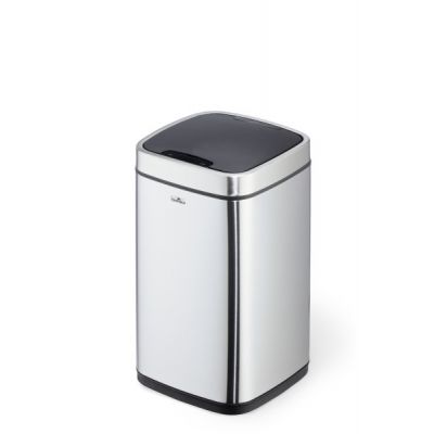 Trash can Durable NO TOUCH 12L, with automatic lid, stainless, 240 x 430 x 240 mm