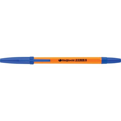 Ballpoint pen Centrum Orange, with cap 1,0 mm blue
