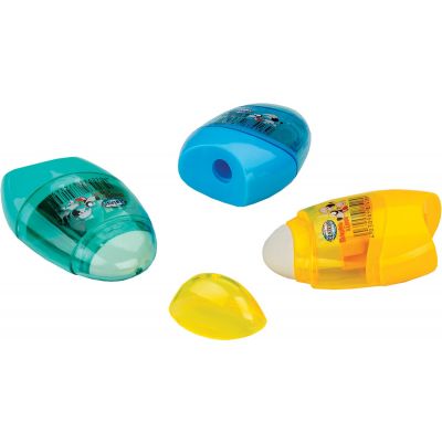 Pencil sharpener / eraser Centrum, assortment paints