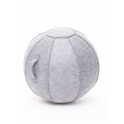 Istumispall/Tasakaalupall Stoo Active Ball D-55cm, käepide/ helehall vilt, kasutaja kasvule kuni 155cm ja kaalule kuni 180kg