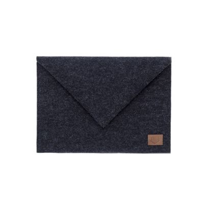Laptop sleeve SKIVE envelope 15"-16" felt, black, Nordhale