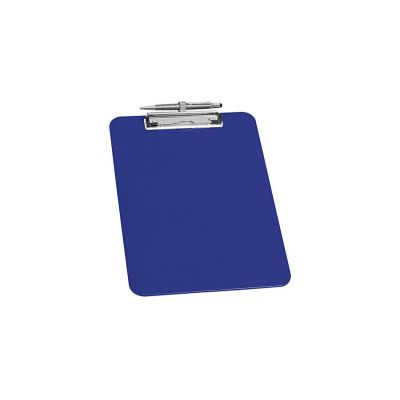 Clipboard A4 with pen holder, plastic, blue, Wedo