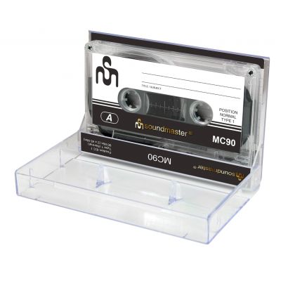 Audio cassette Soundmaster MC90, MC cassette for cassette player
