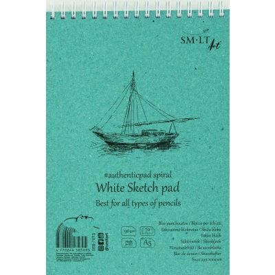 Sketch block A5 90gsm 70 sheets, for pencil, spiral binding, SMLT