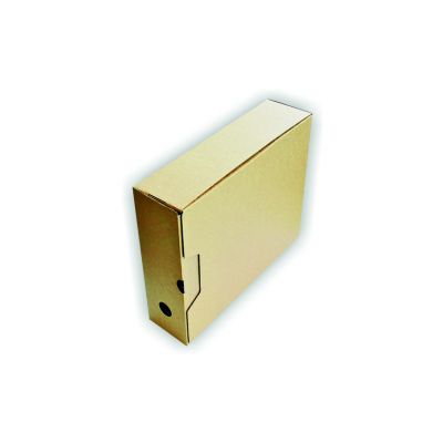 Archive box A4 12cm with white surface layout, openable on the shorter side, SMLT