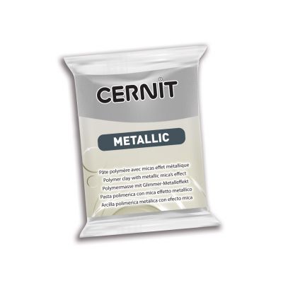 Polymer clay Cernit Matallic 56g 080 silver - silver