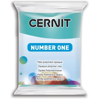 Polymer clay Cernit No.1 56g 280 turquoise blue