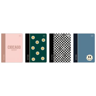 Notebook A5 60 pages line, PP covers, assortment, Interdruk
