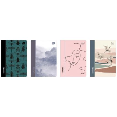 Notebook A5 80 sheets square, PP covers, assortment, Interdruk