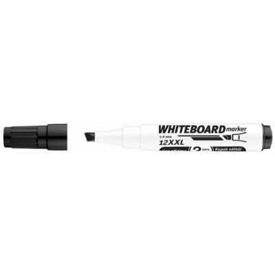 Whiteboard marker ICO PLAN 12 XXL, 1-4mm, cut end, black